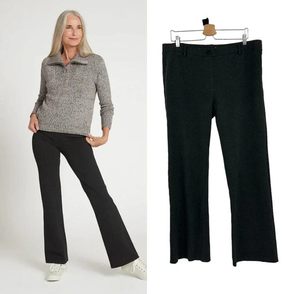 Betabrand Boot-Cut Classic Dress‎ Pant Yoga Pant Charcoal Gray Size 2XL - Picture 1 of 8